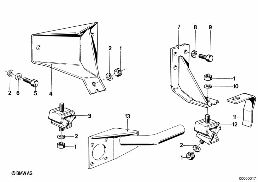 ENGINE SUSPENSION / DAMPER diagram for BMW 3 Series E21 320i
