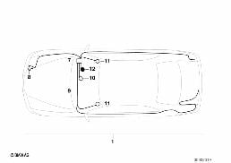 ALARM SYSTEM diagram for BMW 3 Series E36 M3