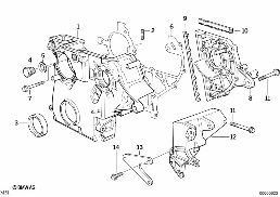 Kedjelaada diagram for BMW 3 Series E36 325tds