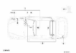 ALARM SYSTEM diagram for BMW 5 Series E39 523i