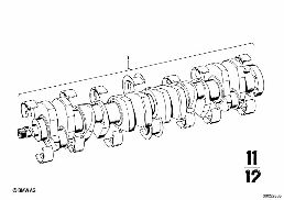 CRANKSHAFT WITH BEARING SHELLS