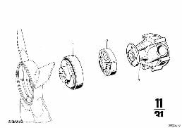 Vodní čerpadlo diagram for BMW 2500-3.3Li 2800Bav