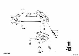 Sací potrubí diagram for BMW 2500-3.3Li 2800Bav