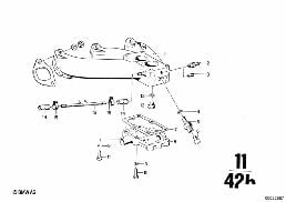 Sací potrubí diagram for BMW 2500-3.3Li 2800Bav