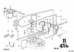 Έλεγχος υποπίεσης diagram for BMW 2500-3.3Li 3.0S
