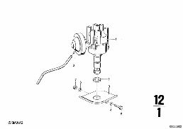 DISTRIBUTOR diagram for BMW 2500-3.3Li 3.0Si