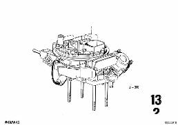 CARBURETOR diagram for BMW 2500-3.3Li 2800Bav