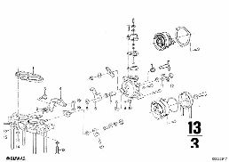 CARBURETOR CAP/PISTON/FLOAT diagram for BMW 2500-3.3Li 2500
