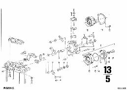 CARBURETOR CAP/PISTON/FLOAT diagram for BMW 2500-3.3Li 2500