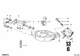 CARBURETOR CAP/PISTON/FLOAT diagram for BMW 2500-3.3Li 2500