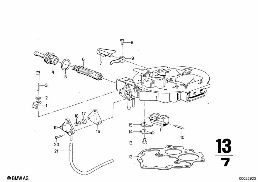 CARBURETOR CAP/PISTON/FLOAT diagram for BMW 2500-3.3Li 2500