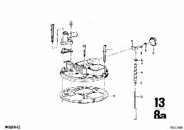 CARBURETOR CAP/PISTON/FLOAT diagram for BMW 2500-3.3Li 2500