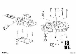 CARBURETOR, JETS AND PUMPS diagram for BMW 2500-3.3Li 2500
