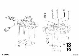 CARBURETOR, JETS AND PUMPS diagram for BMW 2500-3.3Li 2500