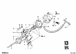 FUEL PUMP diagram for BMW 2500-3.3Li 2500