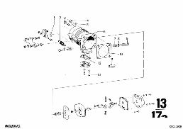 Gasklephuis diagram for BMW 2500-3.3Li 3.3Li