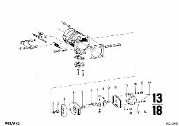 Gasklephuis diagram for BMW 2500-3.3Li 3.3Li