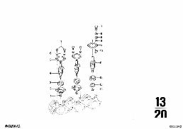 Inspuit-installatie/inspuitventiel diagram for BMW 2500-3.3Li 3.3Li