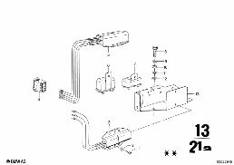 Inspuit-installatie-ventiel/bijping diagram for BMW 2500-3.3Li 3.3Li