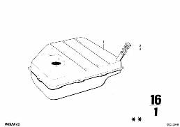FUEL TANK diagram for BMW 2500-3.3Li 3.0S
