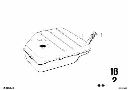 FUEL TANK diagram for BMW 2500-3.3Li 3.0S
