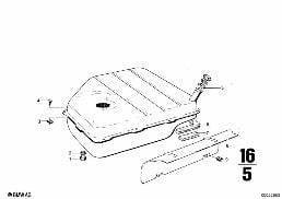 FUEL TANK diagram for BMW 2500-3.3Li 3.0Si