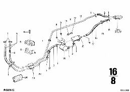 FUEL TANK diagram for BMW 2500-3.3Li 3.0Si