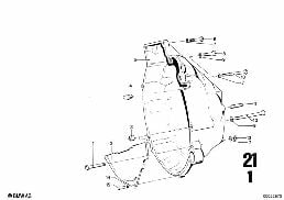 CLUTCH HOUSING diagram for BMW 2500-3.3Li 2800