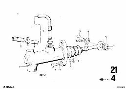 INPUT CYLINDER diagram for BMW 2500-3.3Li 2800