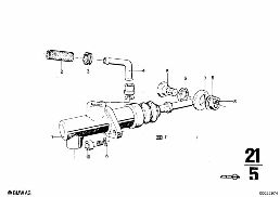 INPUT CYLINDER diagram for BMW 2500-3.3Li 2800