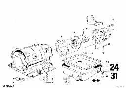 ZF 3HP22 HOUSING PARTS/OIL PAN