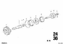ชุดล้อเฟืองแพลเน็ต ZF 3HP22 diagram for BMW 2500-3.3Li 3.0Si