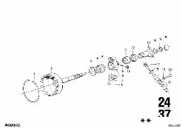 เอาต์พุต ZF 3HP22 diagram for BMW 2500-3.3Li 3.0Si
