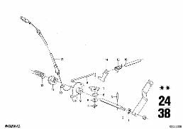 ชุดเปลี่ยนเกียร์/เกียร์จอดรถ ZF 3HP22 diagram for BMW 2500-3.3Li 3.0Si