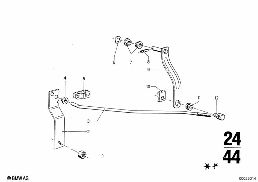 ชุดเปลี่ยนเกียร์/เกียร์จอดรถ ZF 3HP22 diagram for BMW 2500-3.3Li 3.0Si