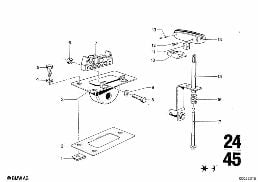 ชุดเปลี่ยนเกียร์/เกียร์จอดรถ ZF 3HP22 diagram for BMW 2500-3.3Li 3.0Si