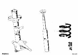 COIL SPRING diagram for BMW 2500-3.3Li 3.0S