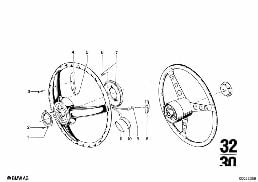 Volante diagram for BMW 2500-3.3Li 3.0S