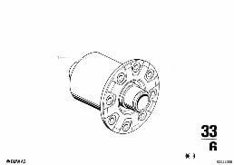 带锁止的后驱动桥 diagram for BMW 2500-3.3Li 3.0Si