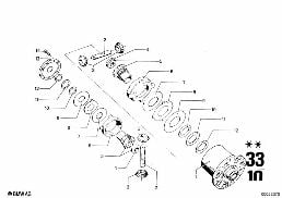 带锁止的后驱动桥 diagram for BMW 2500-3.3Li 3.0Si