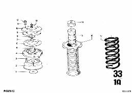 后桥悬挂 diagram for BMW 2500-3.3Li 3.0Si