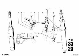 运动型弹簧 diagram for BMW 2500-3.3Li 3.0Si