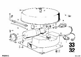 高度调节/泵组 diagram for BMW 2500-3.3Li 3.0Si