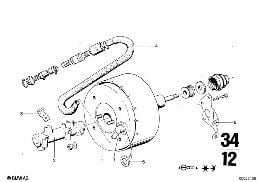 BRAKE MASTER CYLINDER W.POWER BRAKE UNIT
