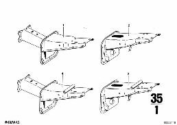 SUPPORTING BRACKET diagram for BMW 2500-3.3Li 3.3L
