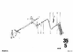 ACCELERATOR PEDAL diagram for BMW 2500-3.3Li 3.3L