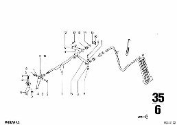 ACCELERATOR PEDAL diagram for BMW 2500-3.3Li 3.3L