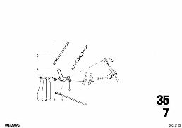 ACCELERATOR PEDAL diagram for BMW 2500-3.3Li 3.3L