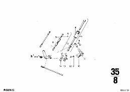ACCELERATOR PEDAL diagram for BMW 2500-3.3Li 3.3L