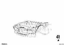 FORWARD STRUCTURE diagram for BMW 2500-3.3Li 2800